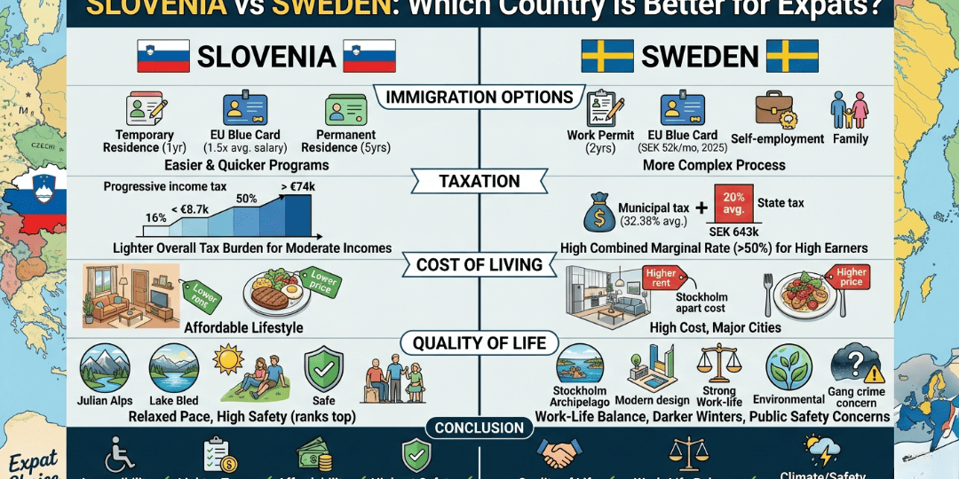 Slovenia vs Sweden for expats